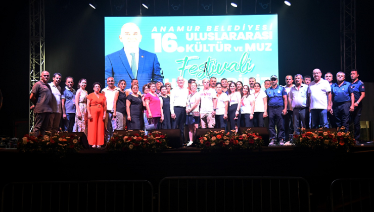 Anamur’da  16. Uluslararası Kültür ve Muz Festivali tamamlandı